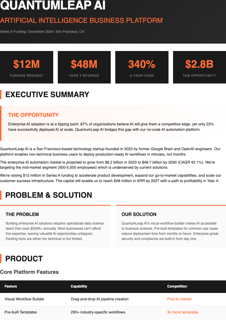 Business Plan Google Docs preview