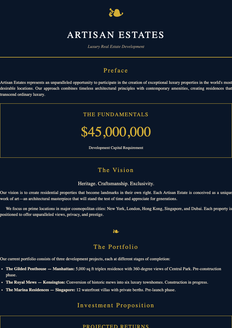 Business Plan Word Template preview