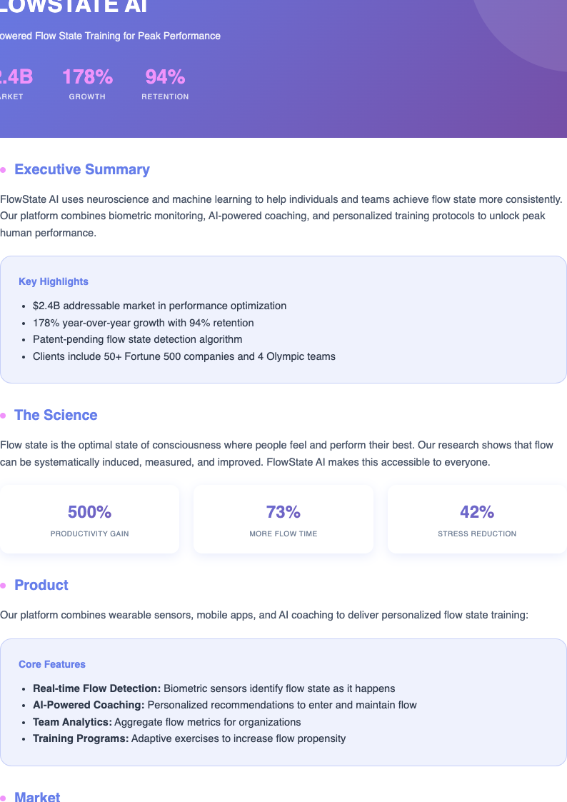 Glassmorphism startup business plan