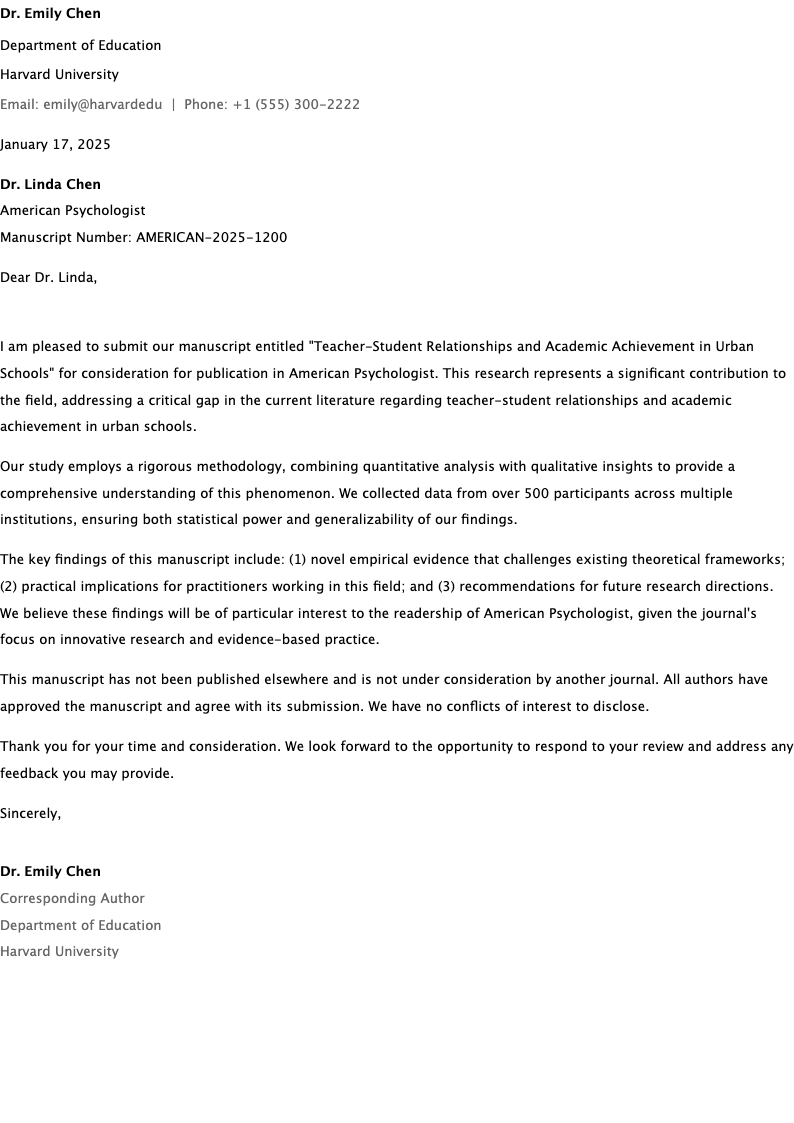 Elegant Lucida Sans APA cover letter