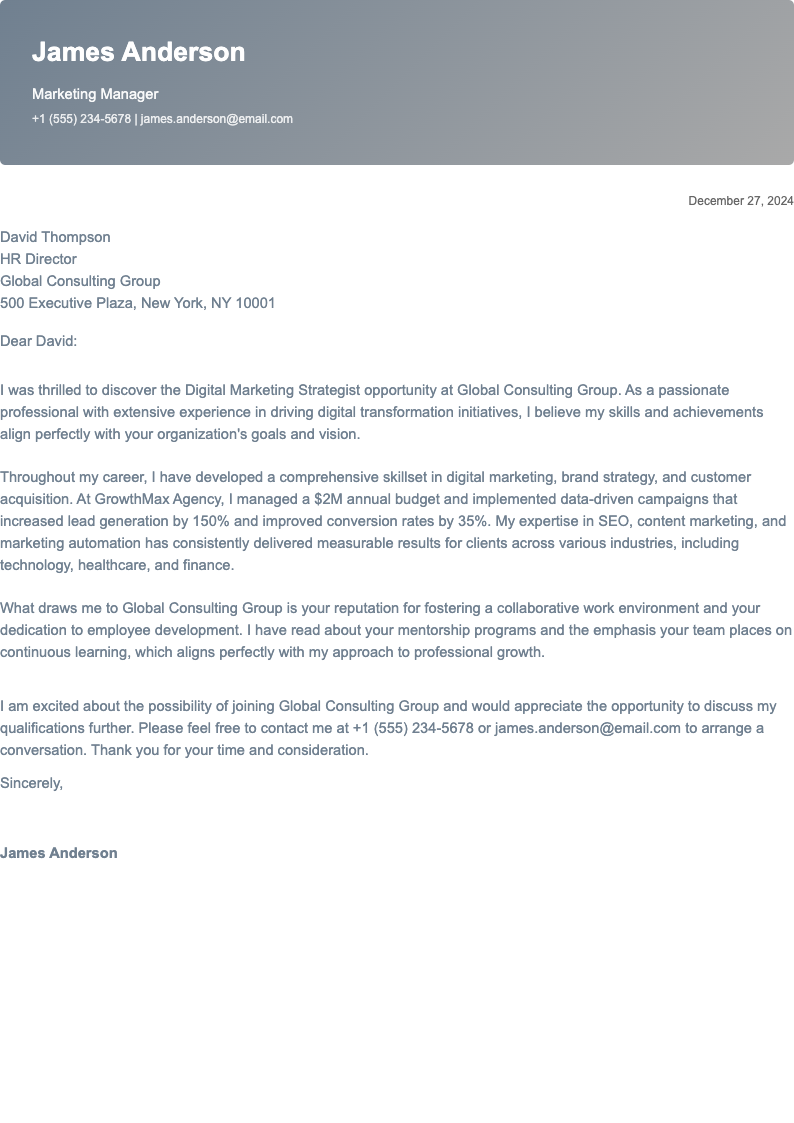 Cool Slate Creative Mix Job Cover Letter