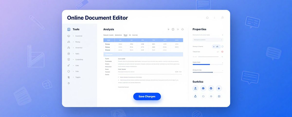 Customizable analysis report editor with drag-and-drop sections and formatting options