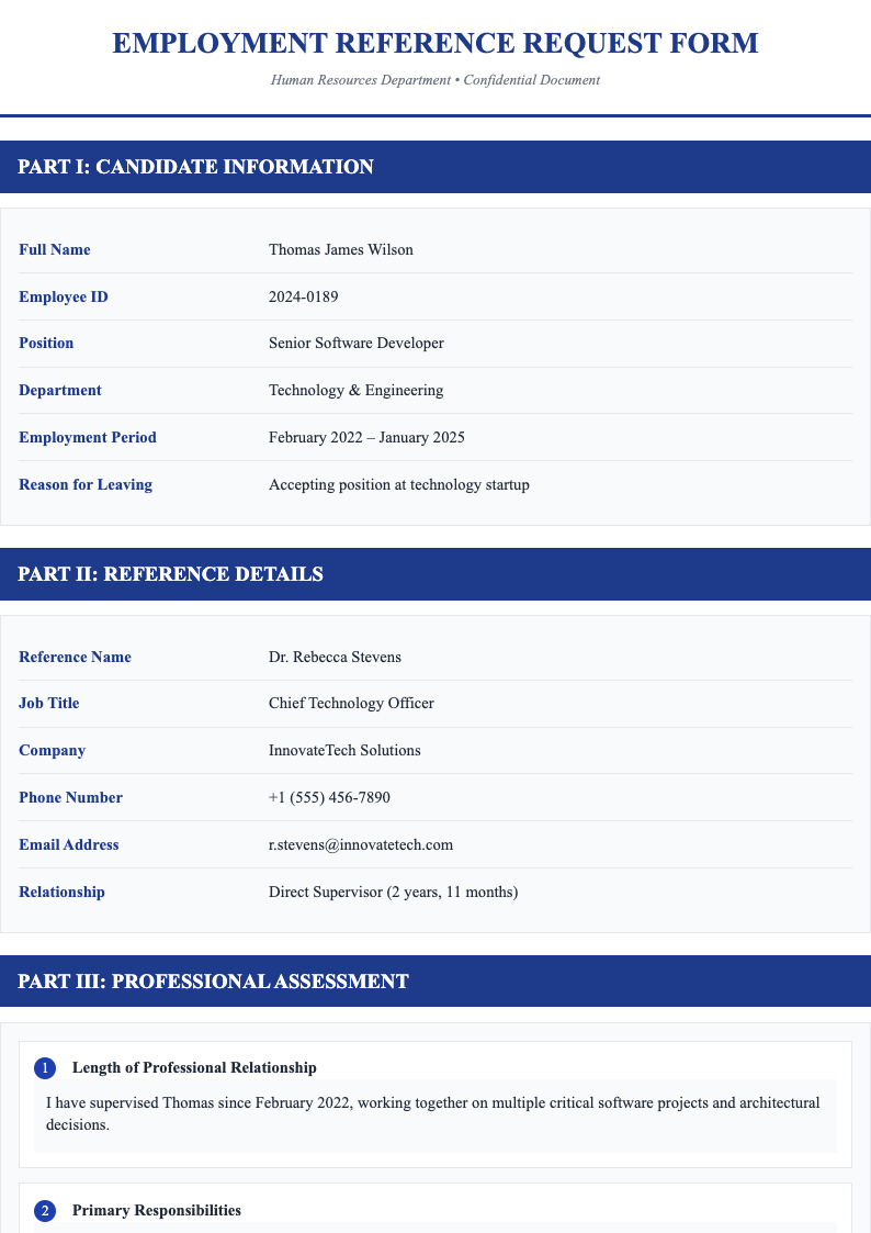 Professional navy employment reference request form