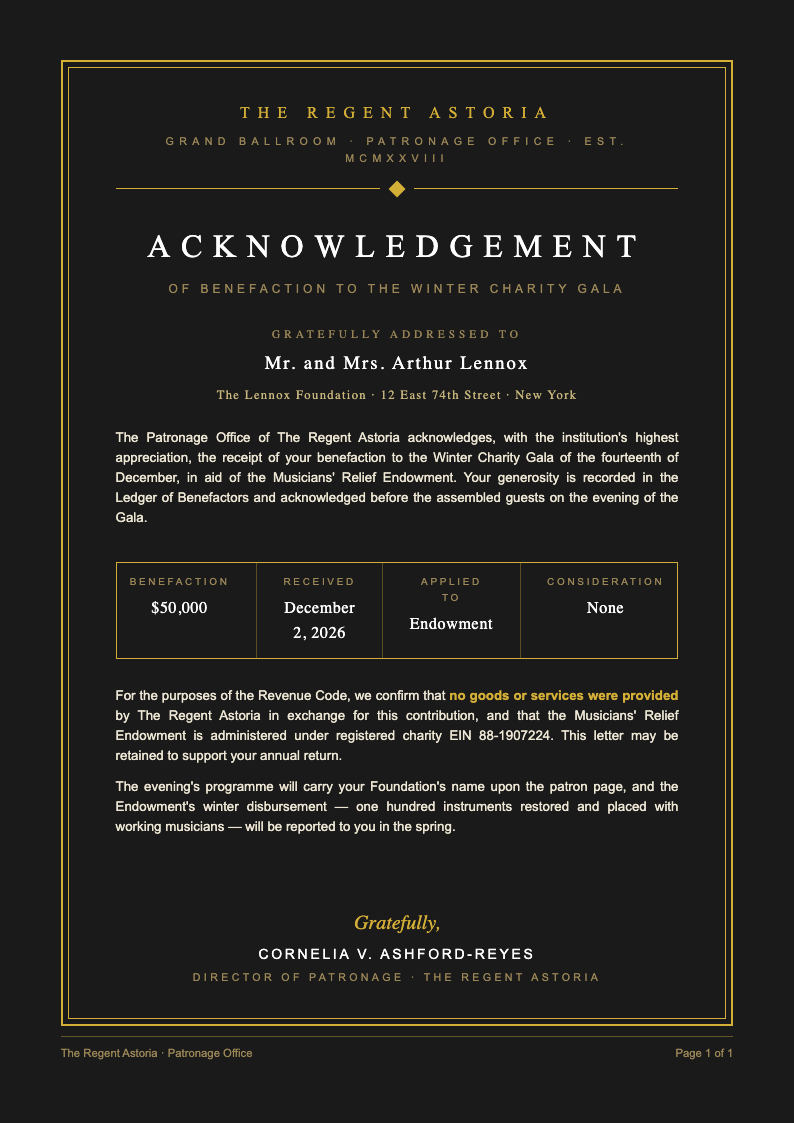 AI Formatter - Free Acknowledgement Letter Templates