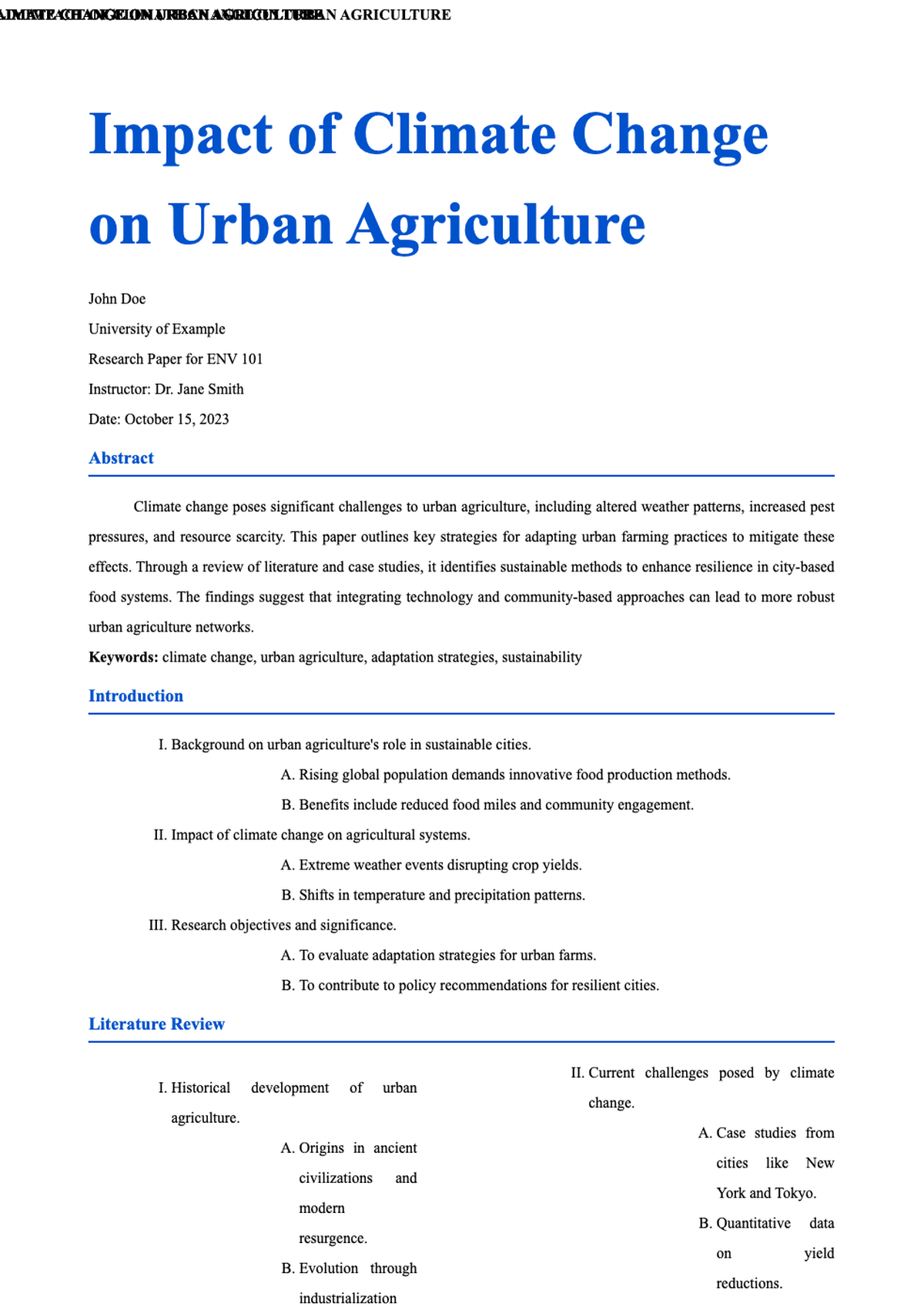 AI Formatter - Free Apa Outline Format Templates