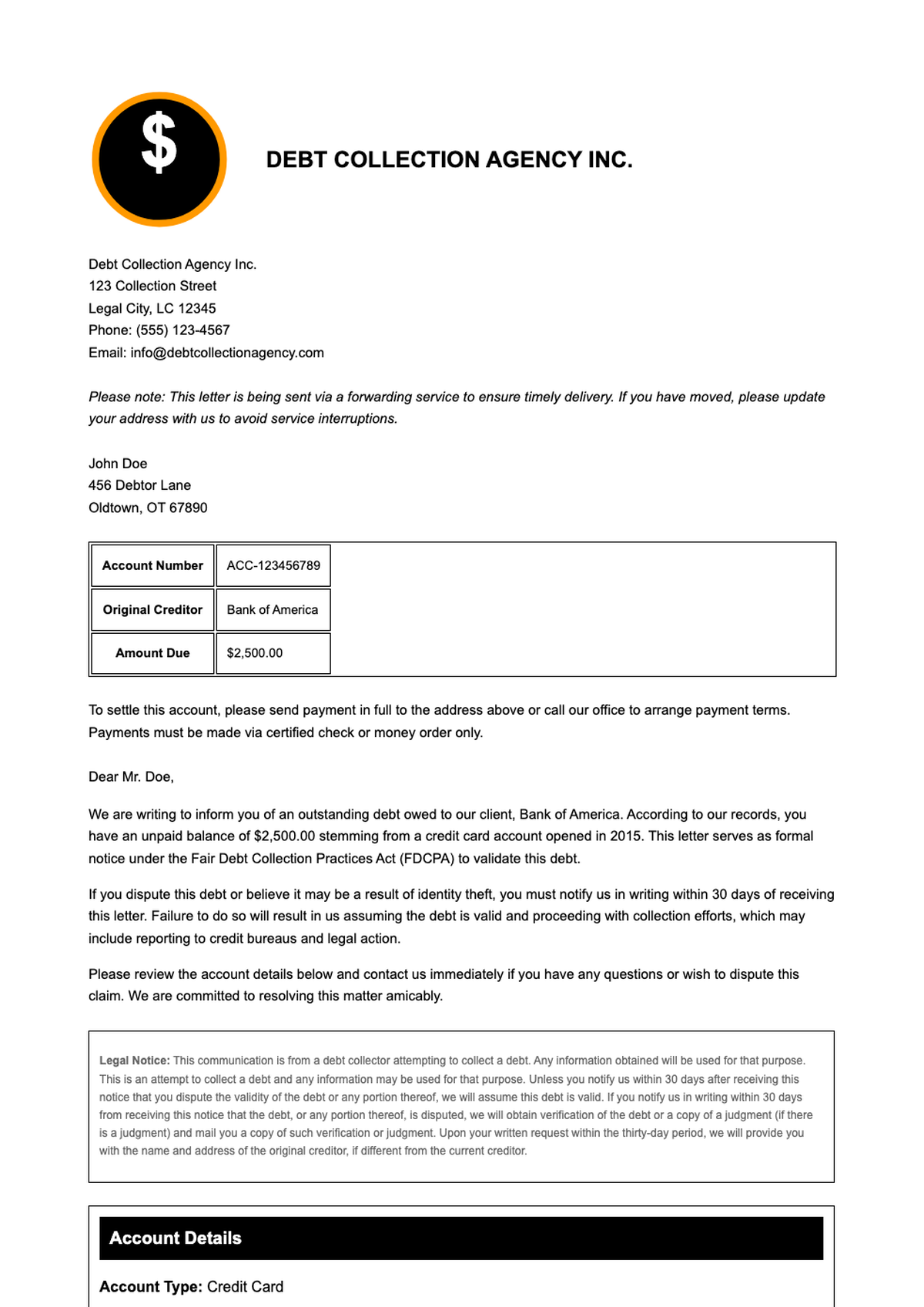 AI Formatter - Free Debt Validation Letter Templates
