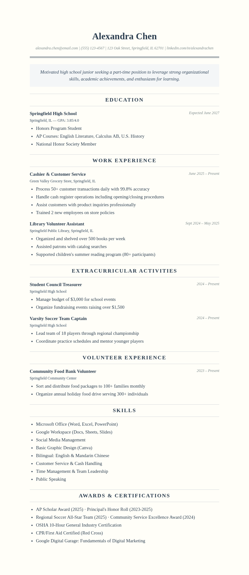 classic-academic-high-school-resume