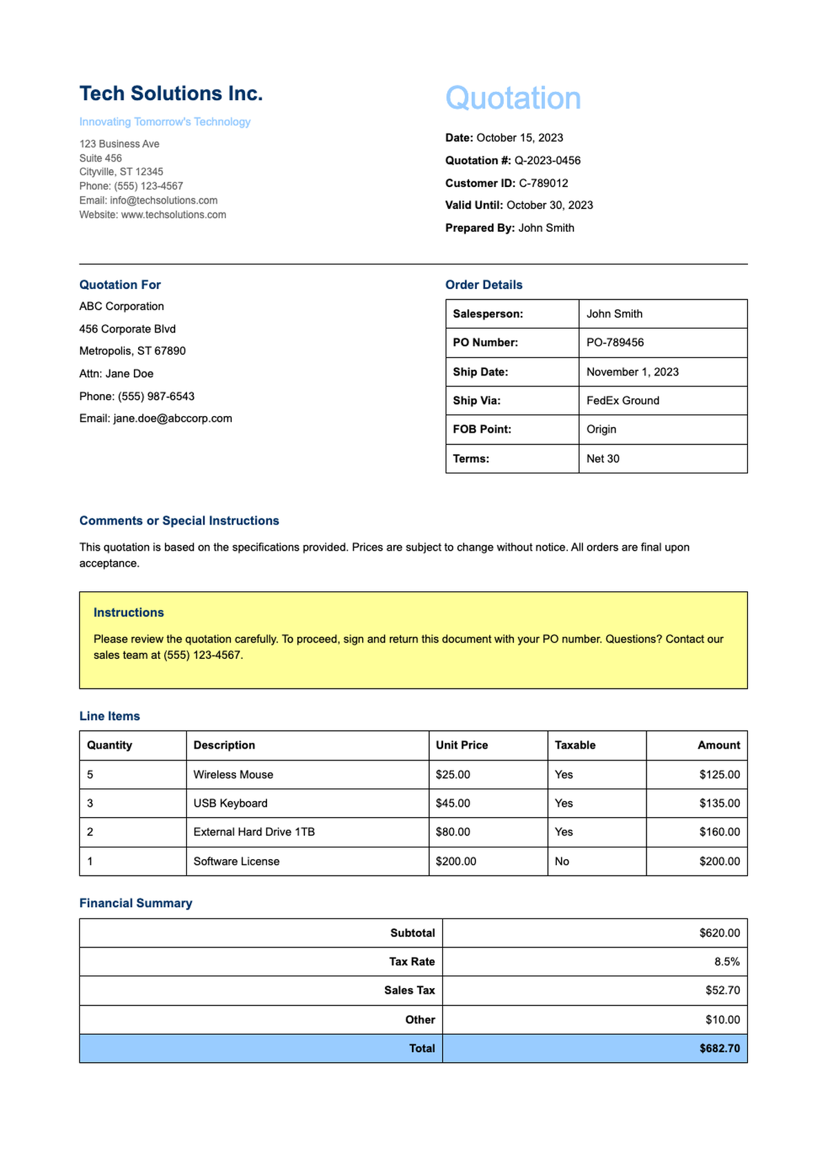 AI Formatter - Free Price Quotation Generator