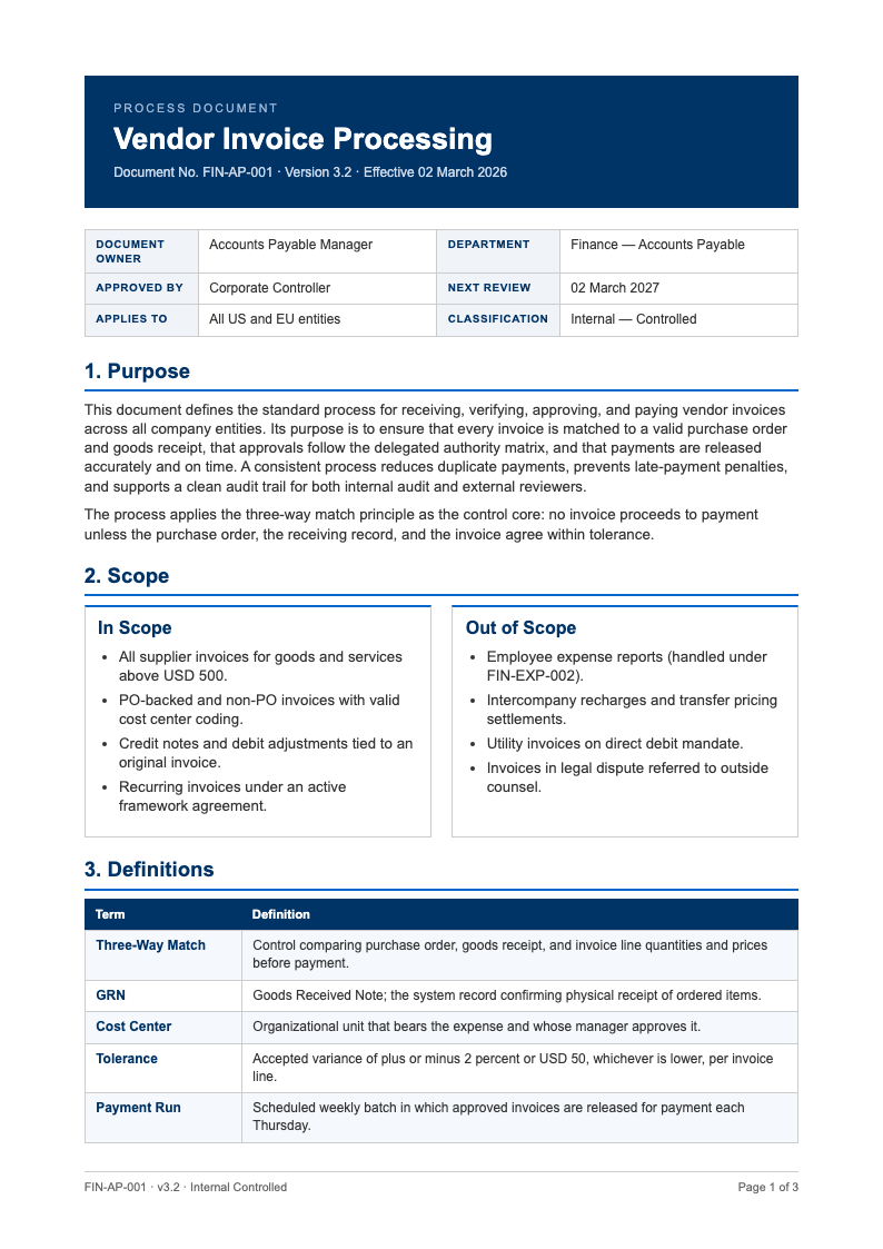 Pub Process Forms AI Formatter - Free Process Documentation Generator