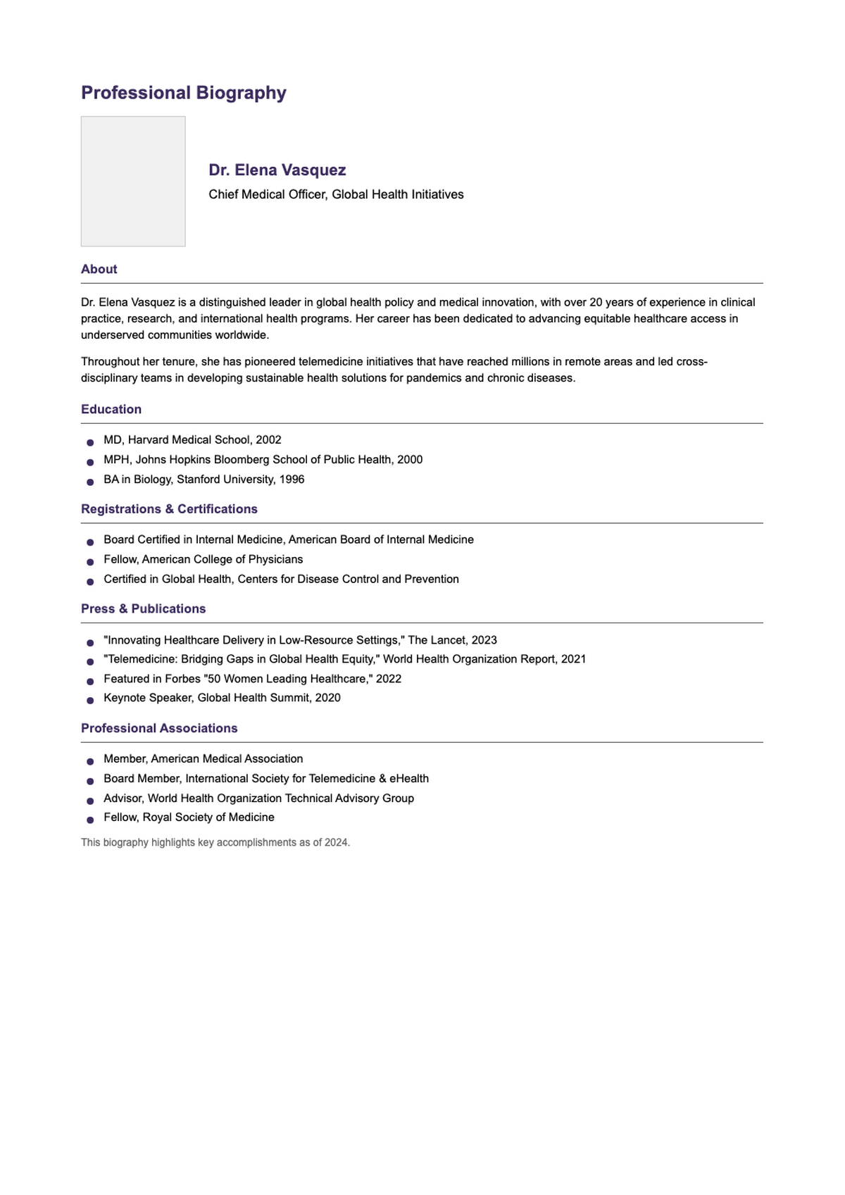 AI Formatter - Free Professional Bio Templates & Examples