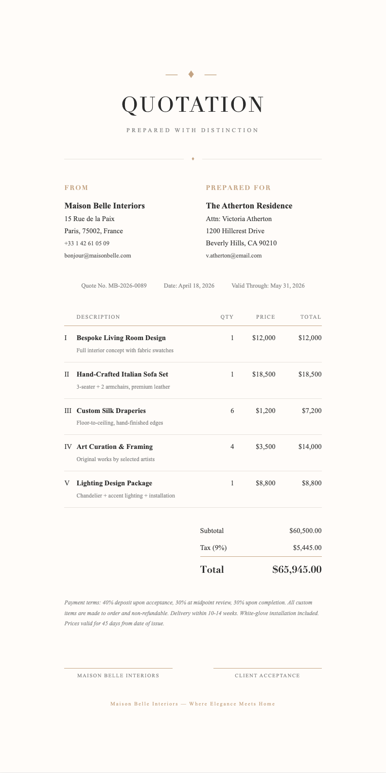 AI Formatter - Free Quotation Templates