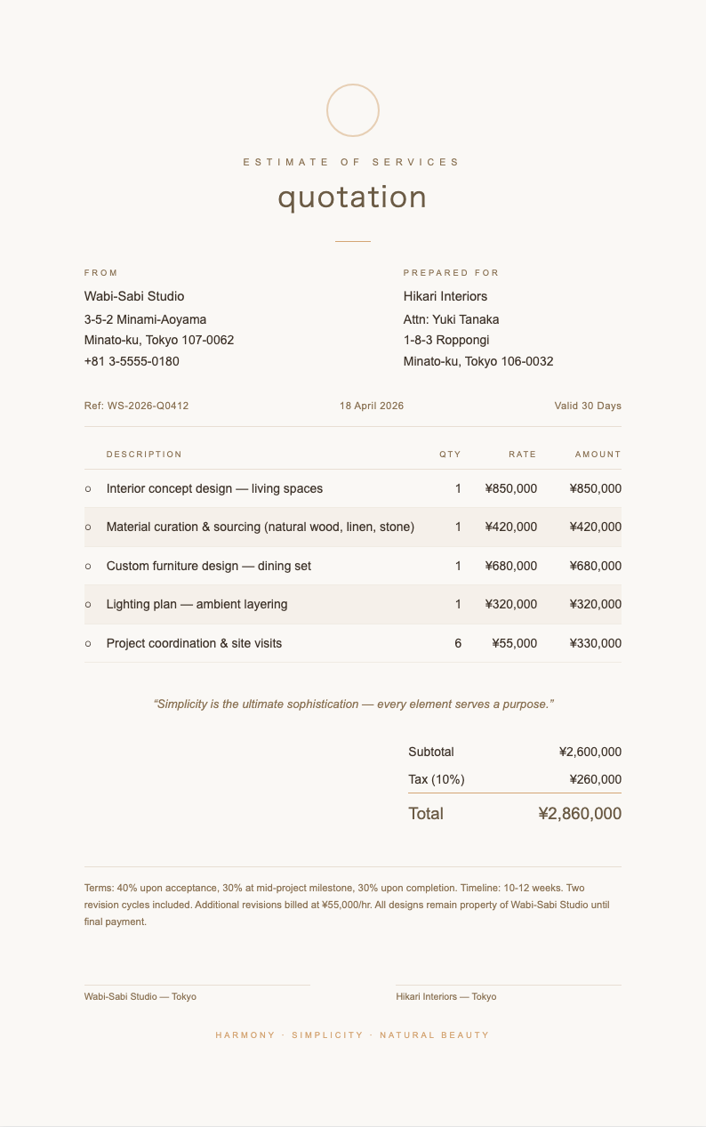 Embdedd Quote AI Formatter - Free Quotation Templates