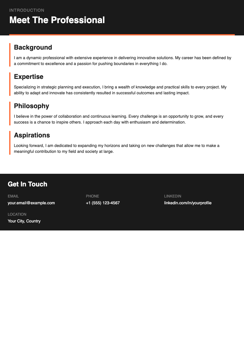 Custom Introduction AI Formatter - Free Self Introduction Generator