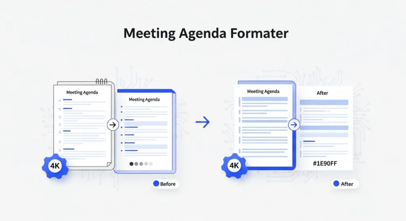 Meeting Agenda AI Document Formatter