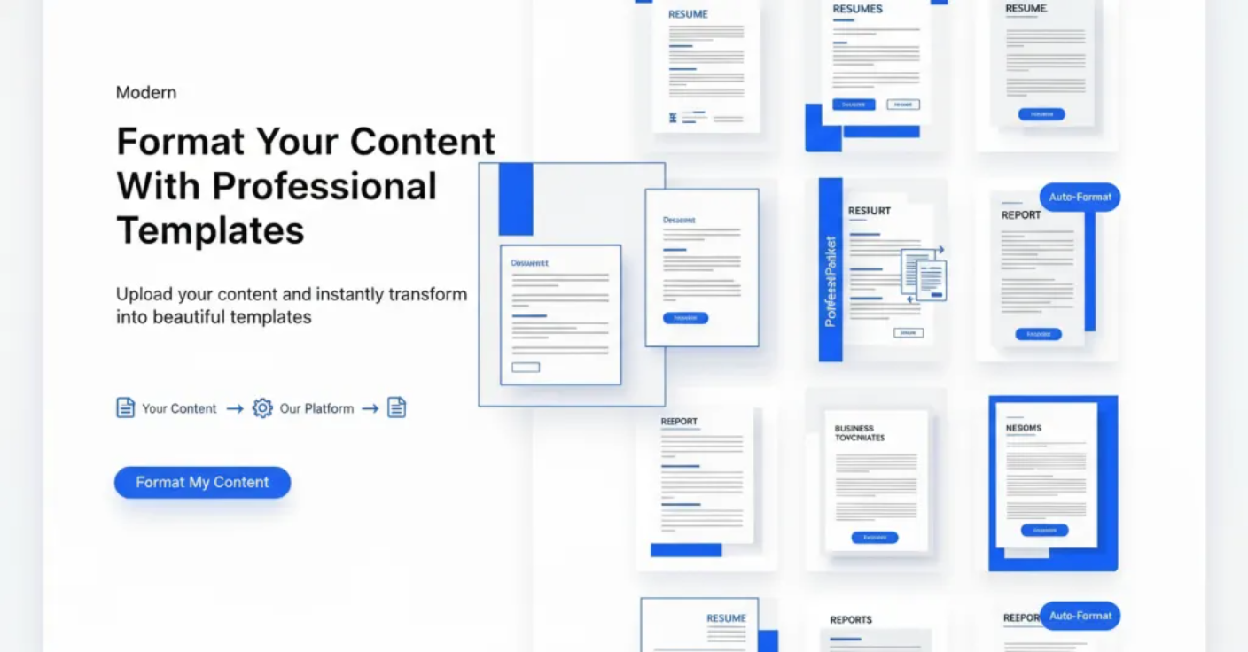 AI Formatter - Format Documents with Professional Templates