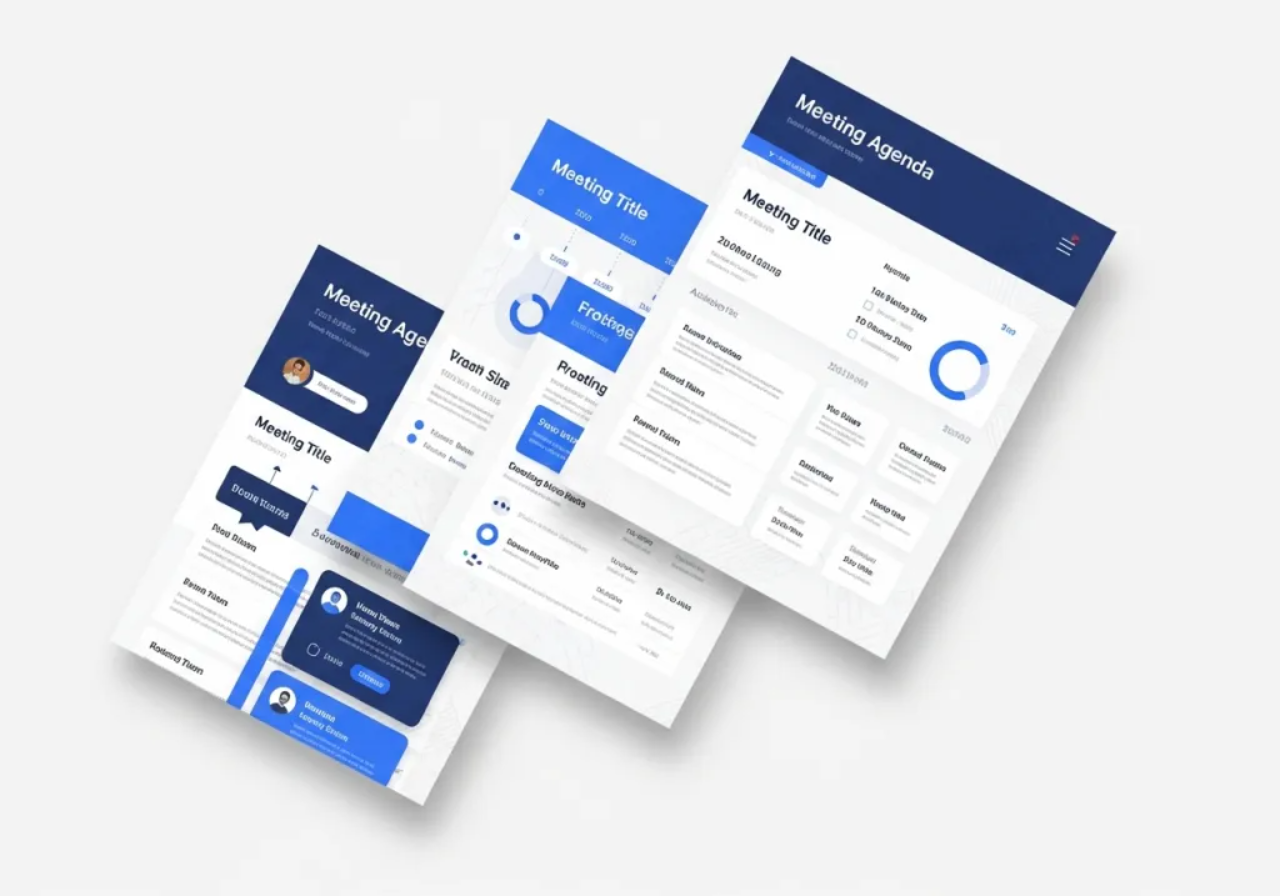 Professional Meeting Agenda Templates - Free effective meeting agenda templates collection