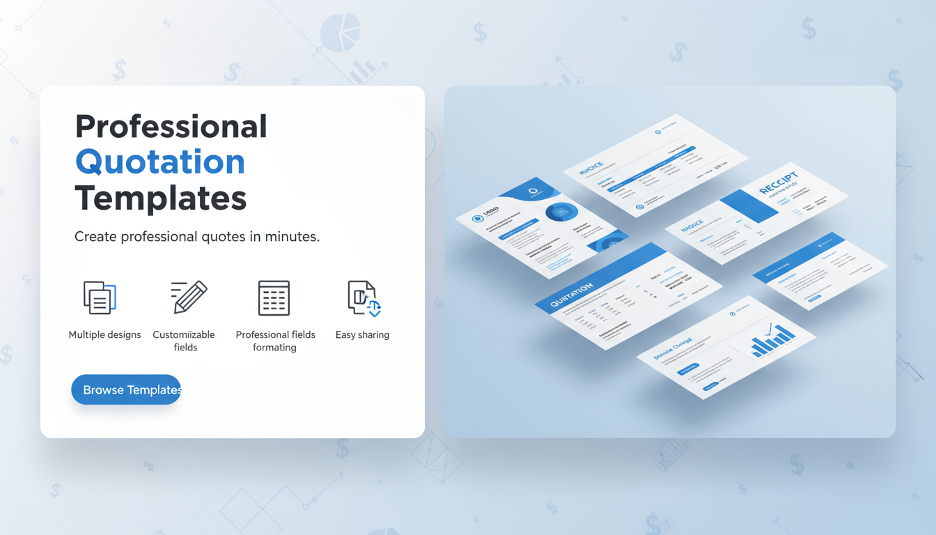 Free Quotation Templates - Professional business quote templates collection