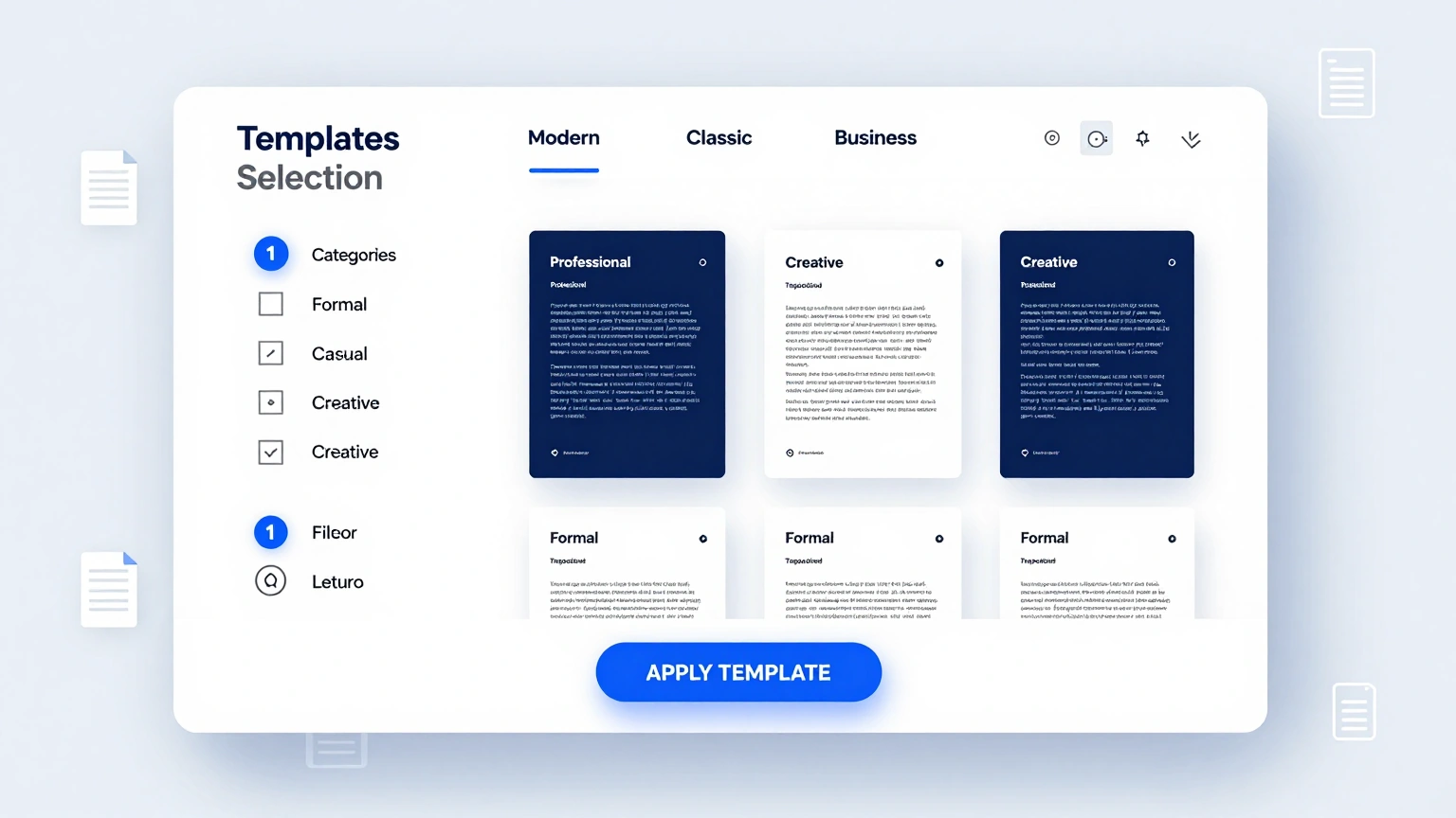 Selecting a formal letter layout