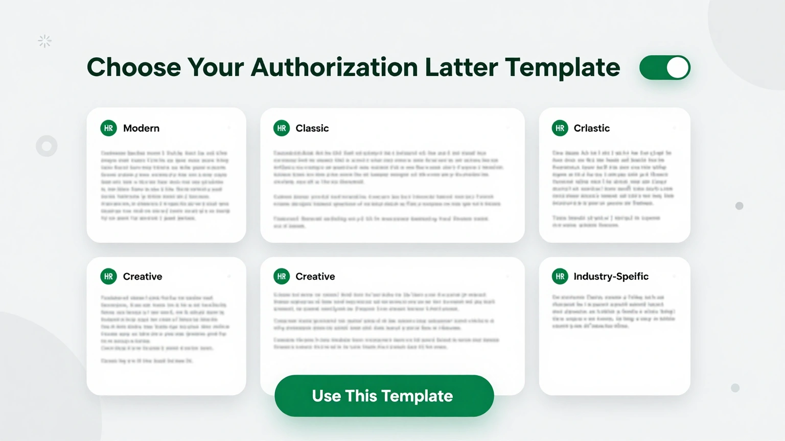 Selecting a formal authorization layout