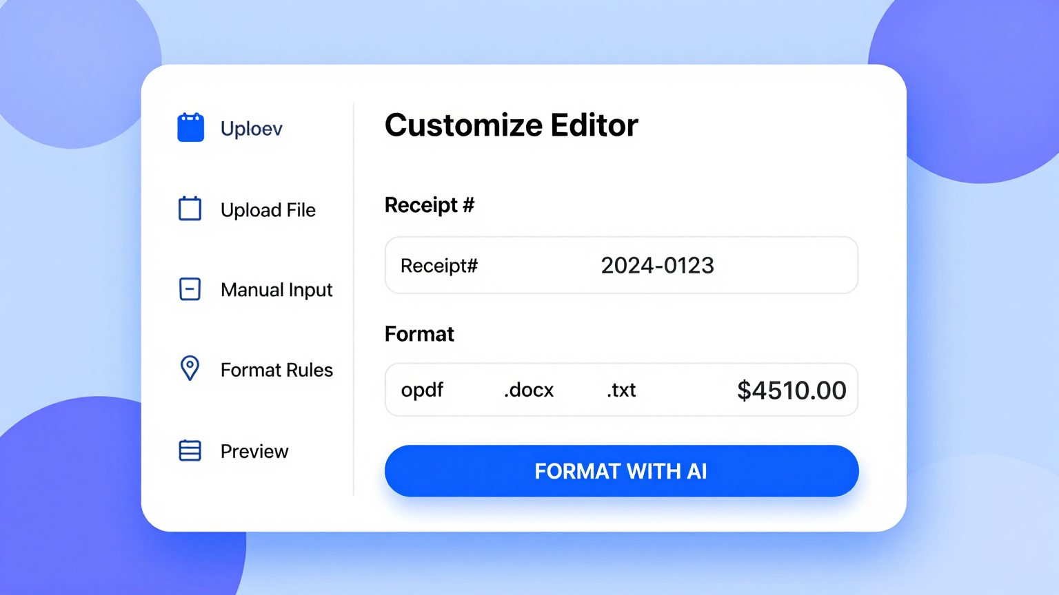 Online Editor Feature