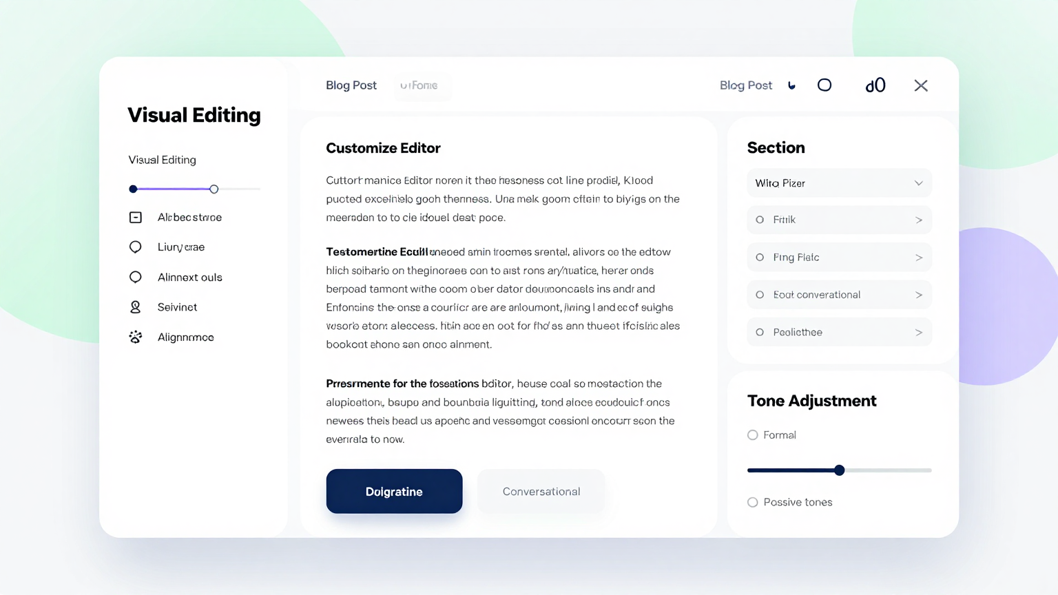 Online Editor Feature