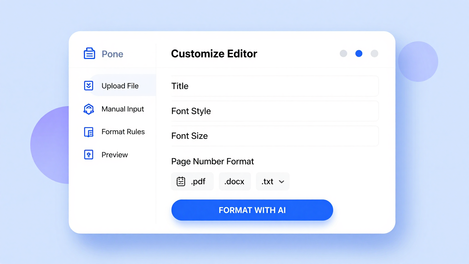 Online Editor Feature