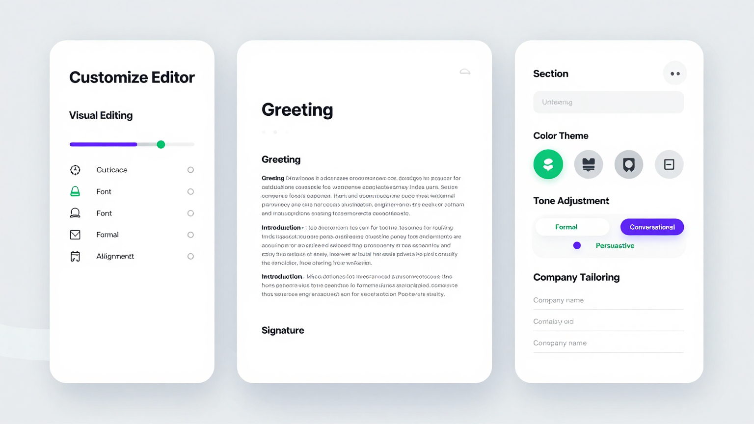 Edit Online Feature Screenshot