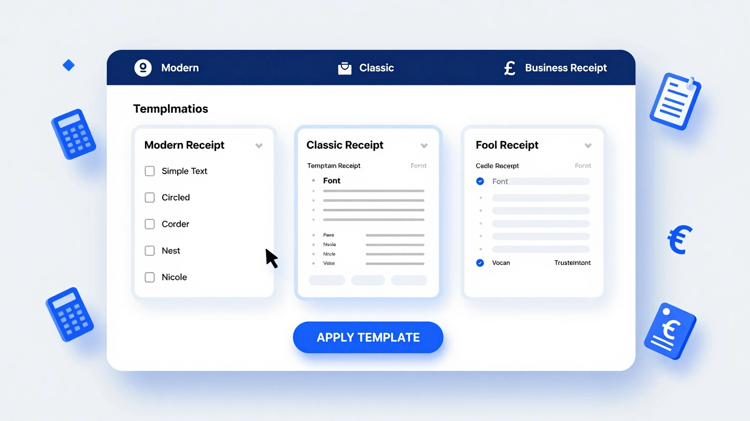 Selecting a professional report layout