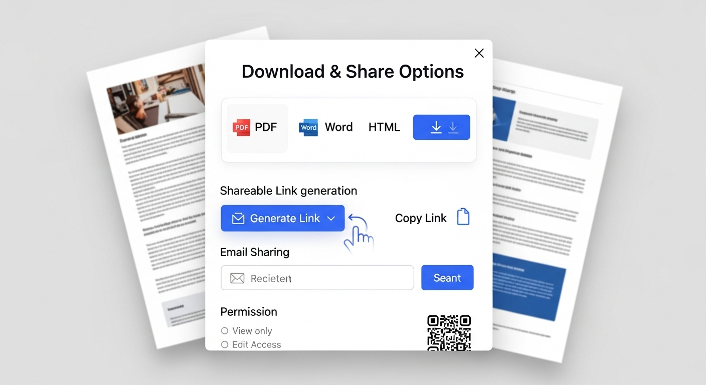 Download or share formatted documents