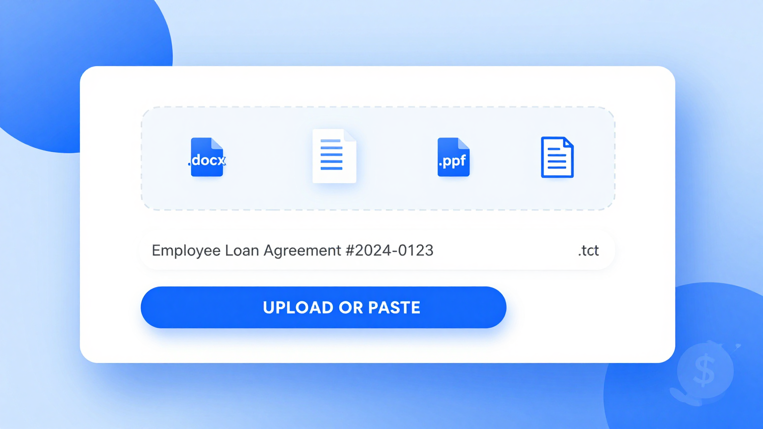 Enter Loan Details Feature