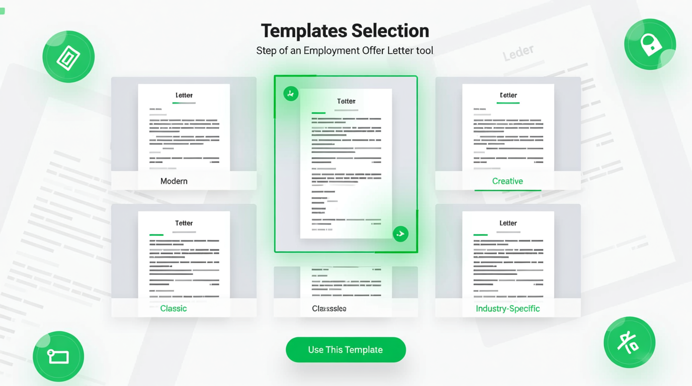 Professional Templates Feature Screenshot