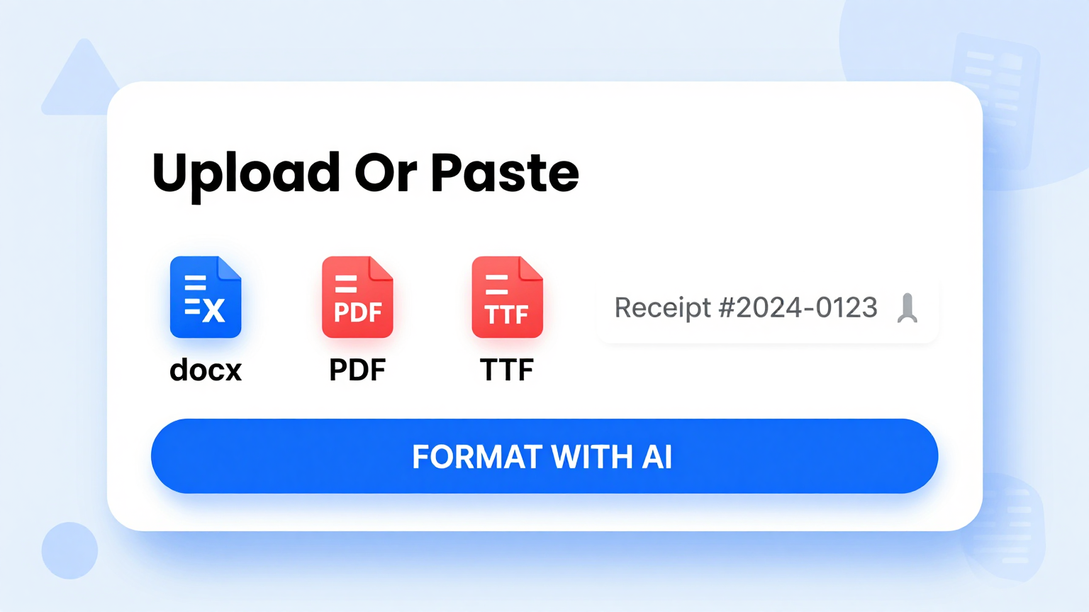Import Questions Feature