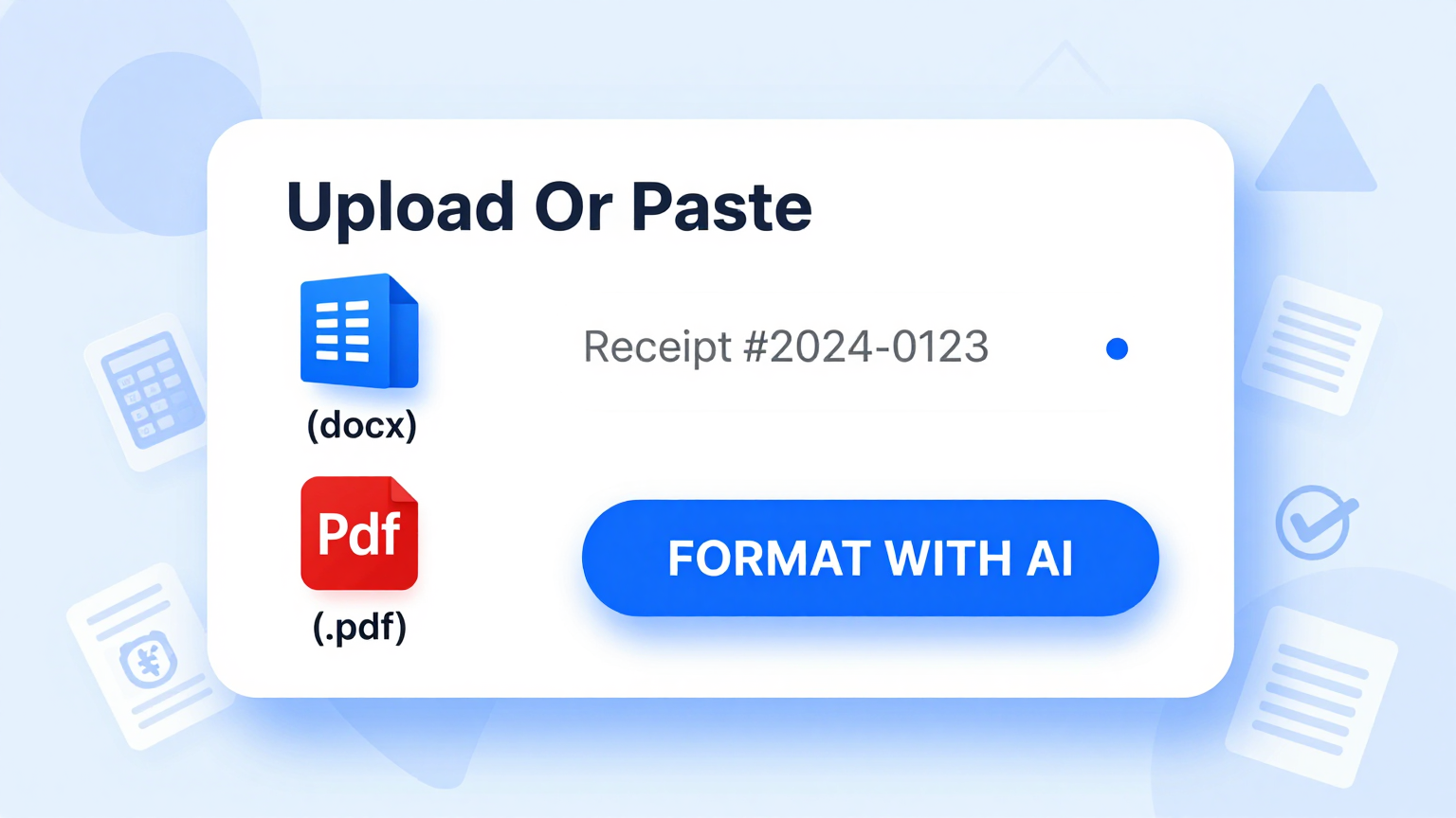 Enter Sender and Recipient Info Feature