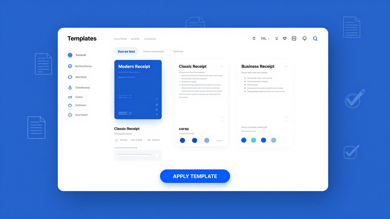 Professional Templates Feature