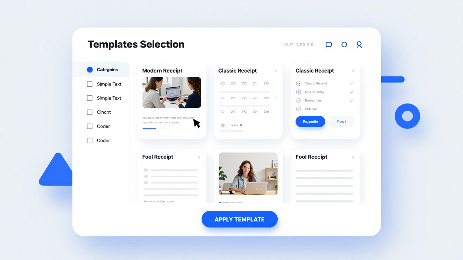 Template Selection Feature
