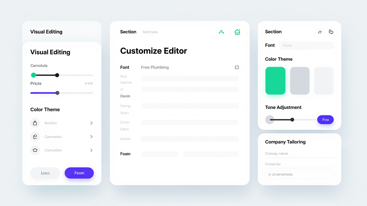 Estimate editor with customizable plumbing line items and pricing
