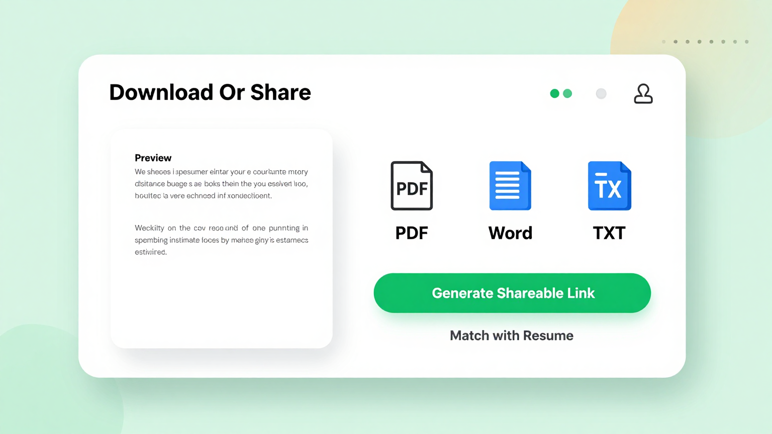 Export options for free plumbing estimates in PDF and Word