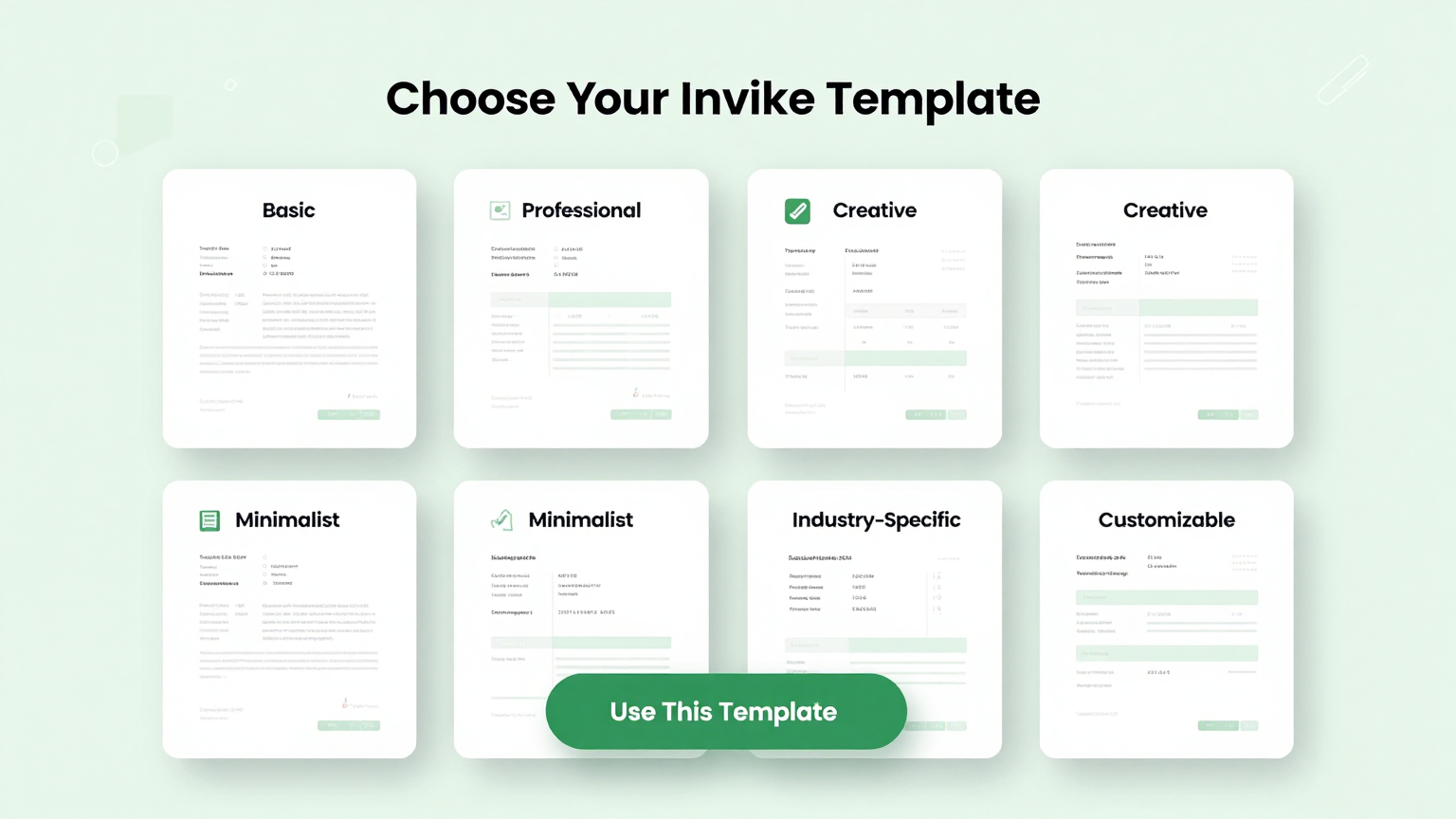 Template Selection Feature
