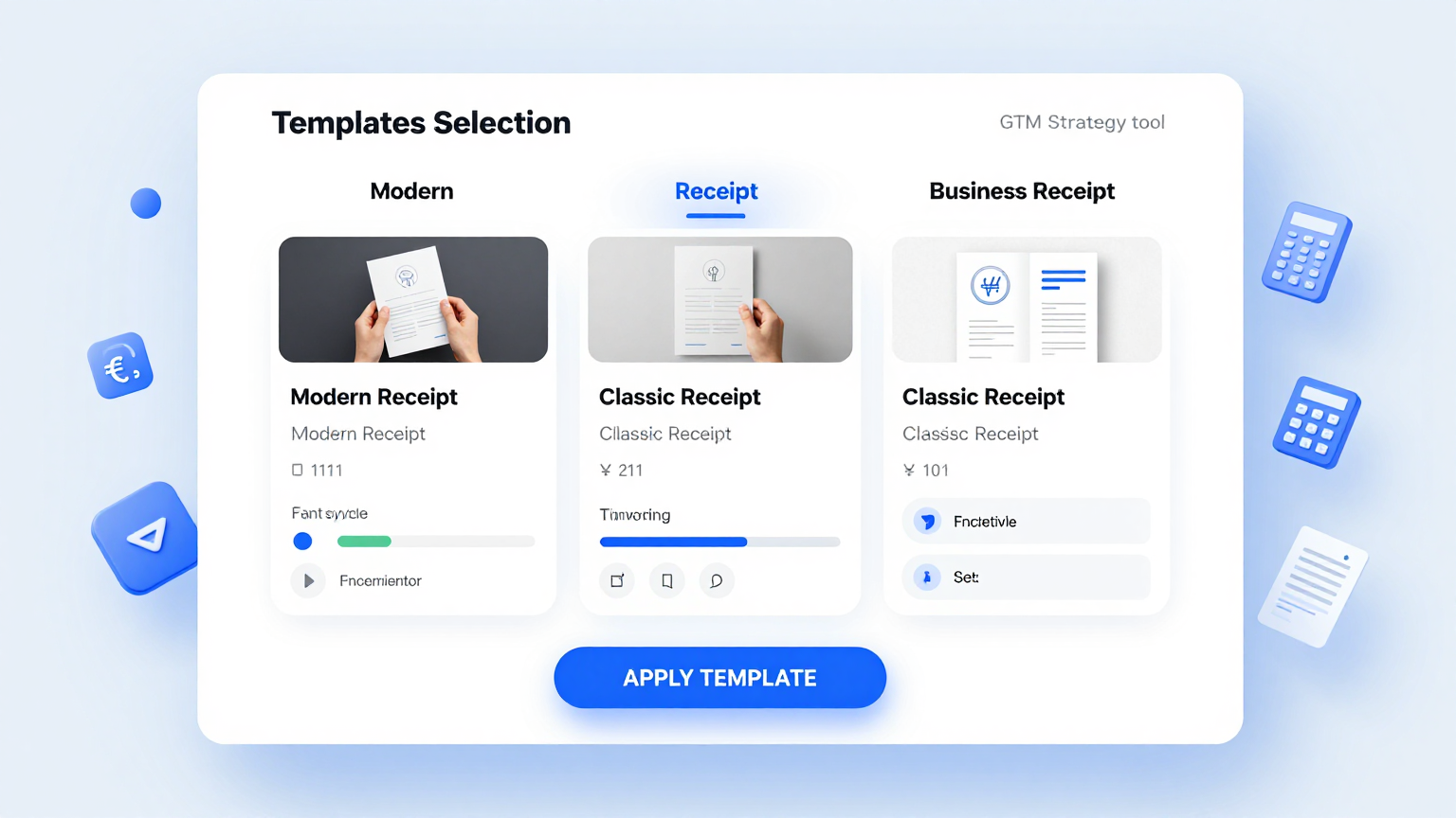Template Selection Feature