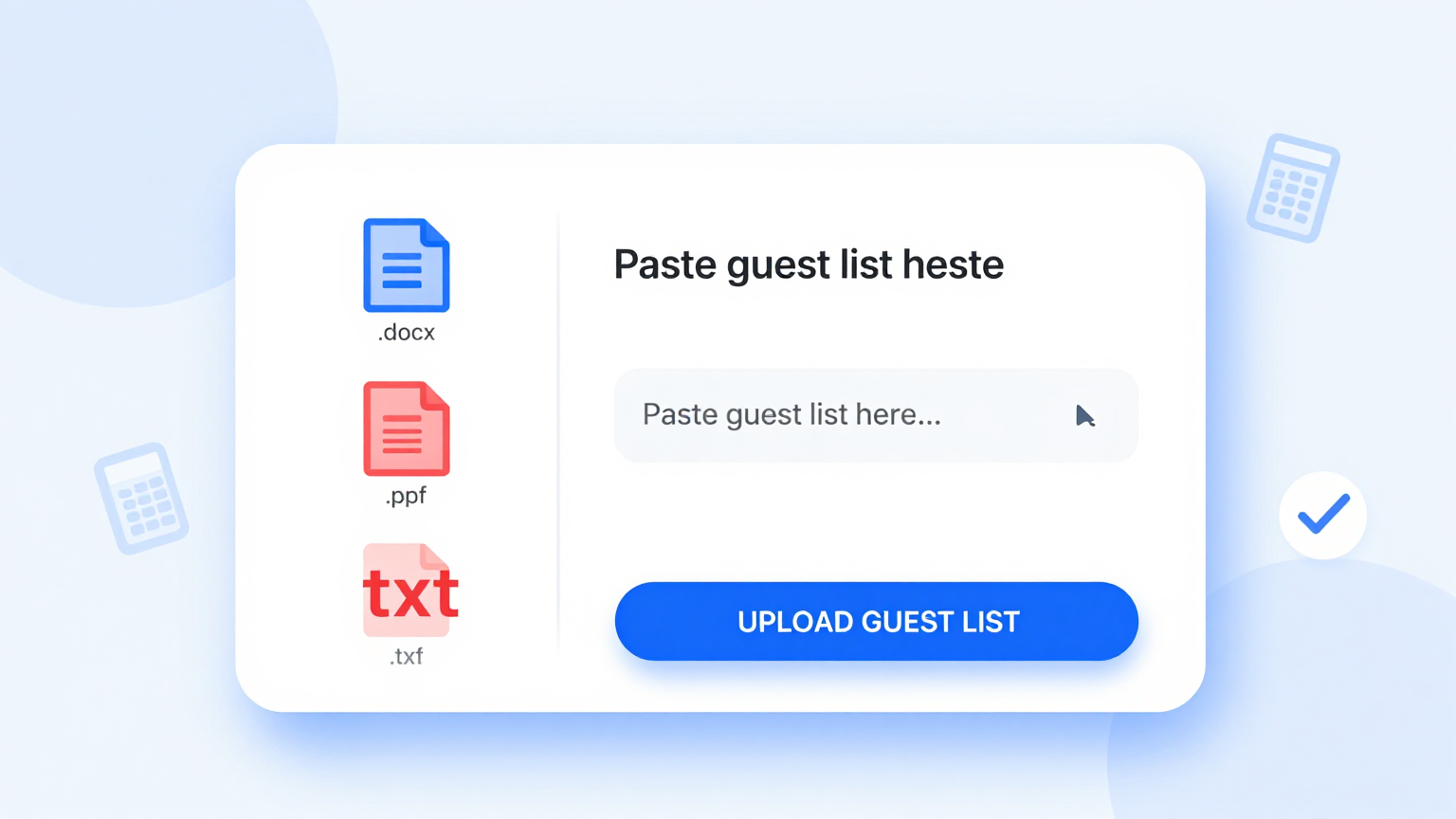 Import Guests Feature