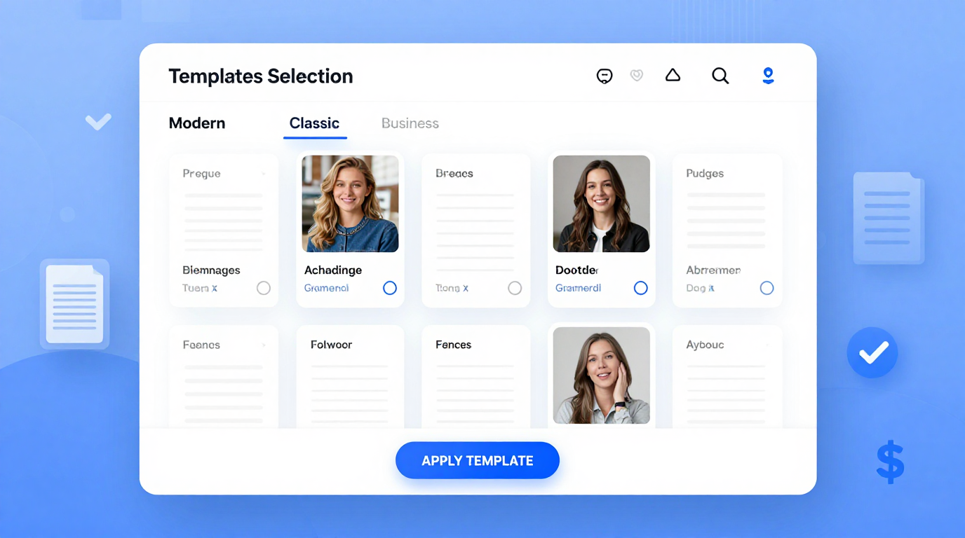 Template Selection Feature