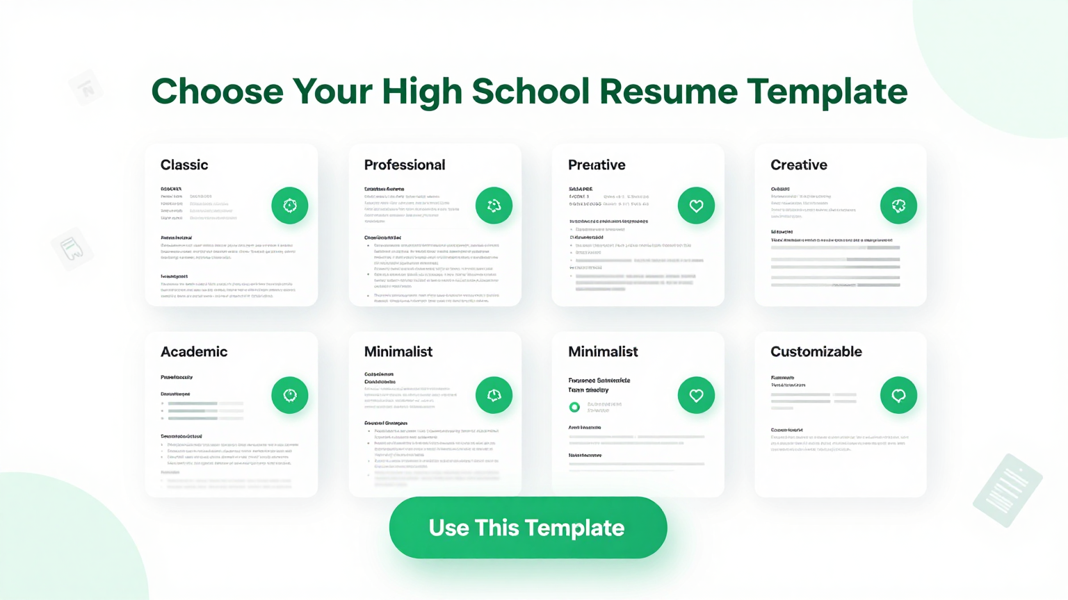 Template Selection Feature