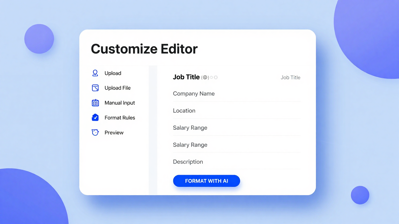 Online Editor Feature