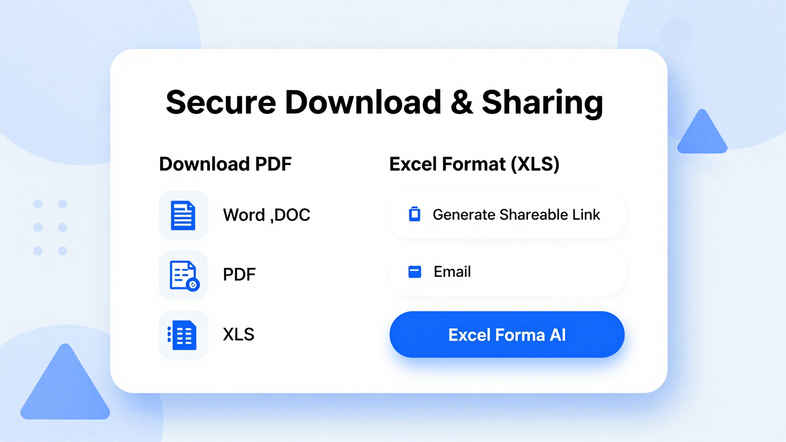 Download & Share Feature