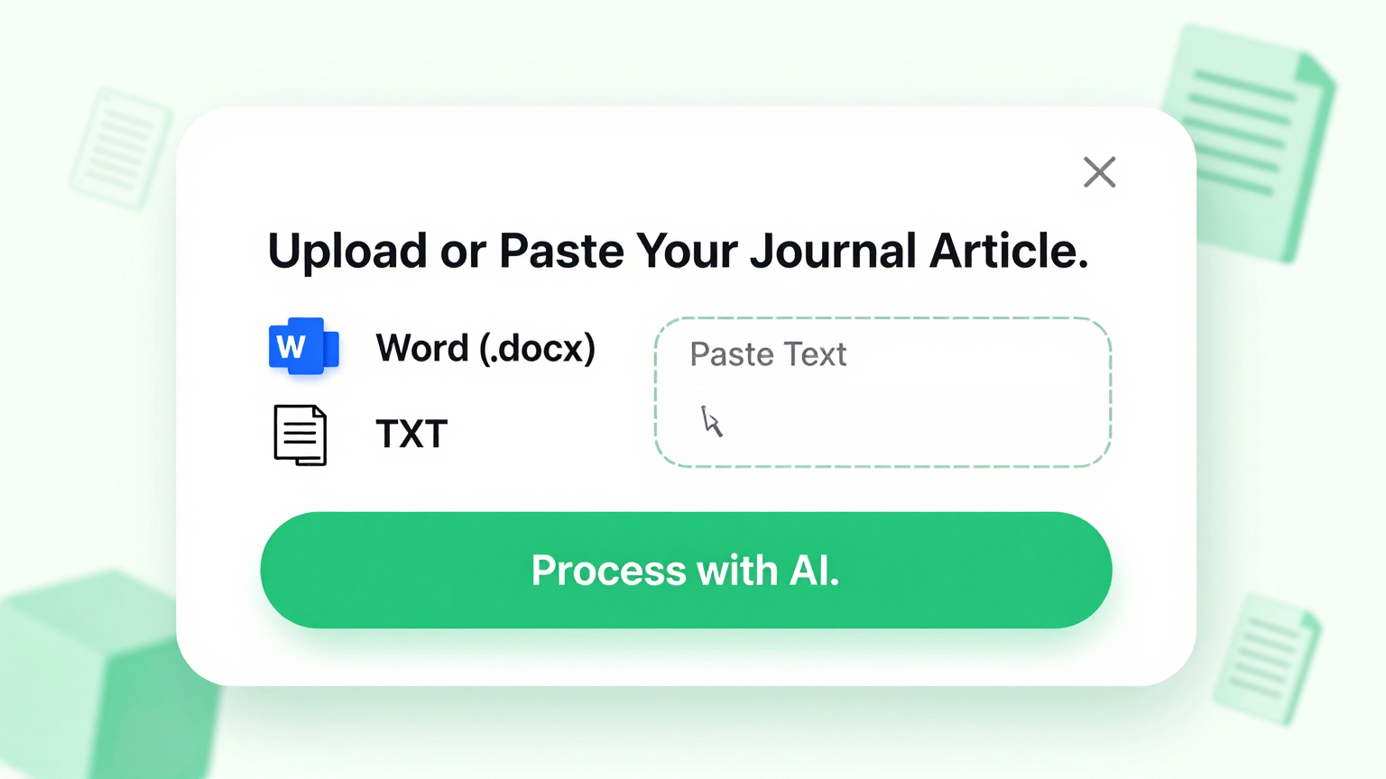 Import Research Article Feature