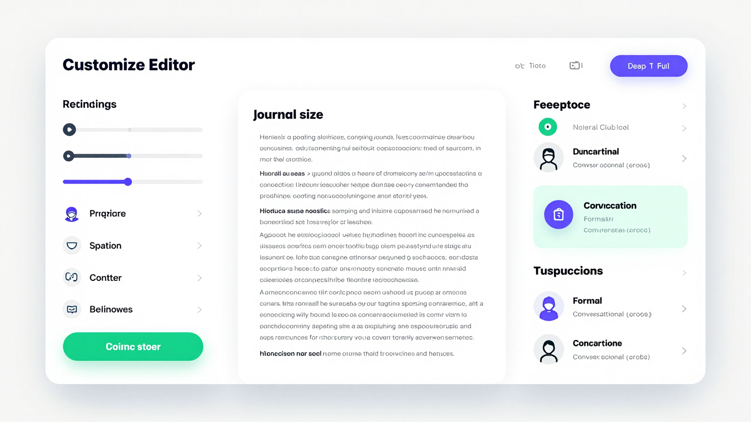 Online Editor Feature