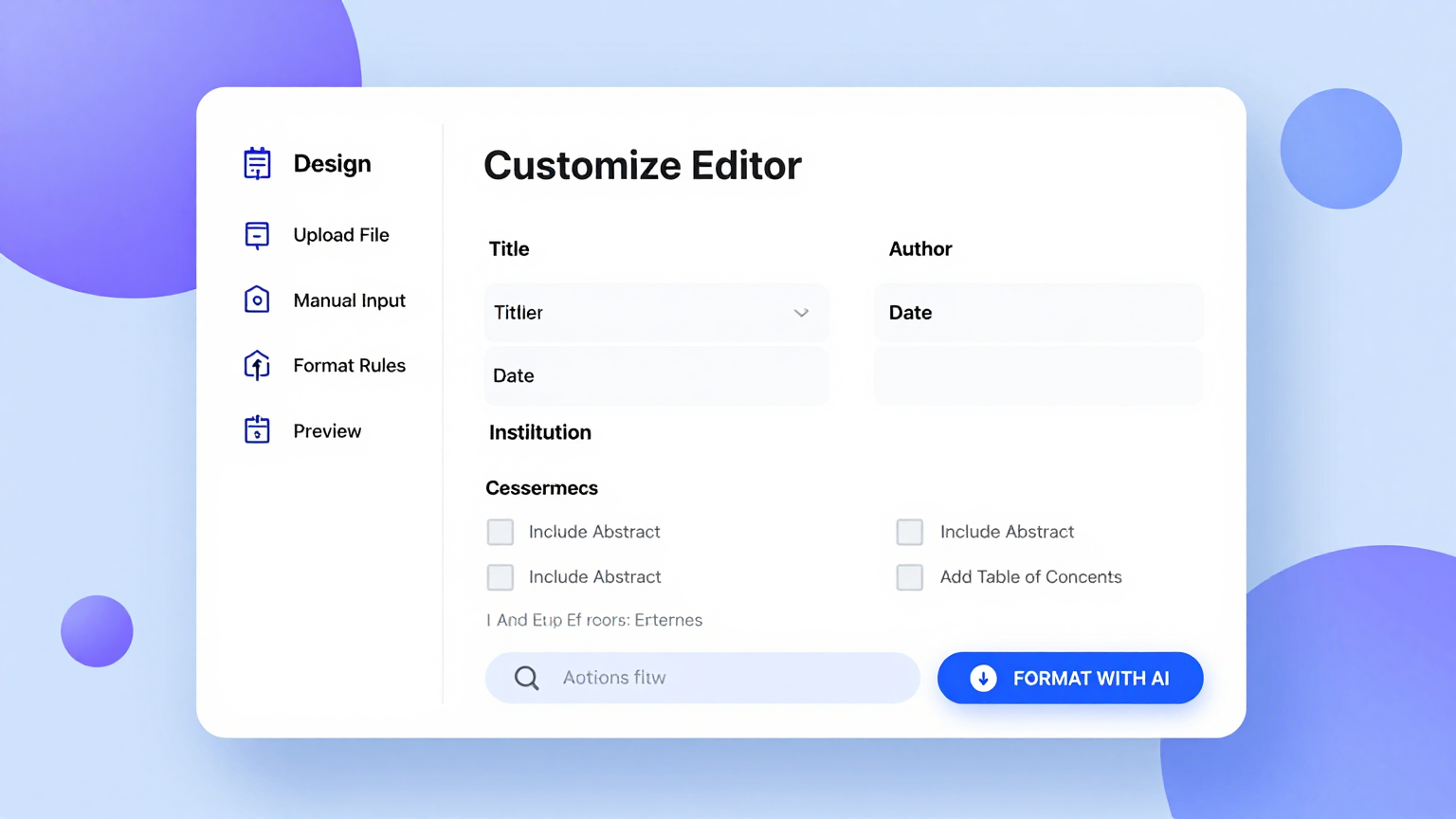 Online Editor Feature