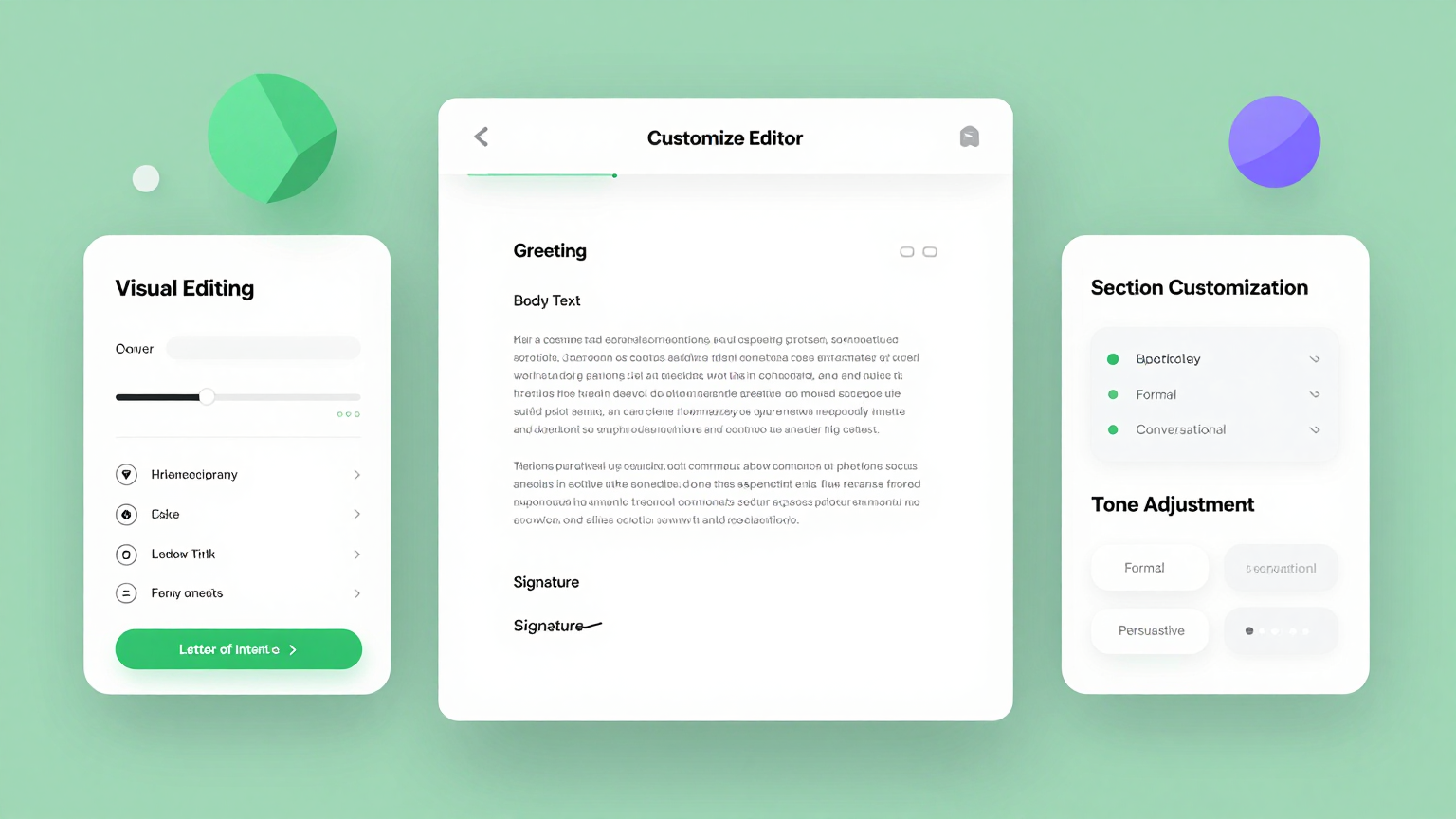 Online Editor Feature