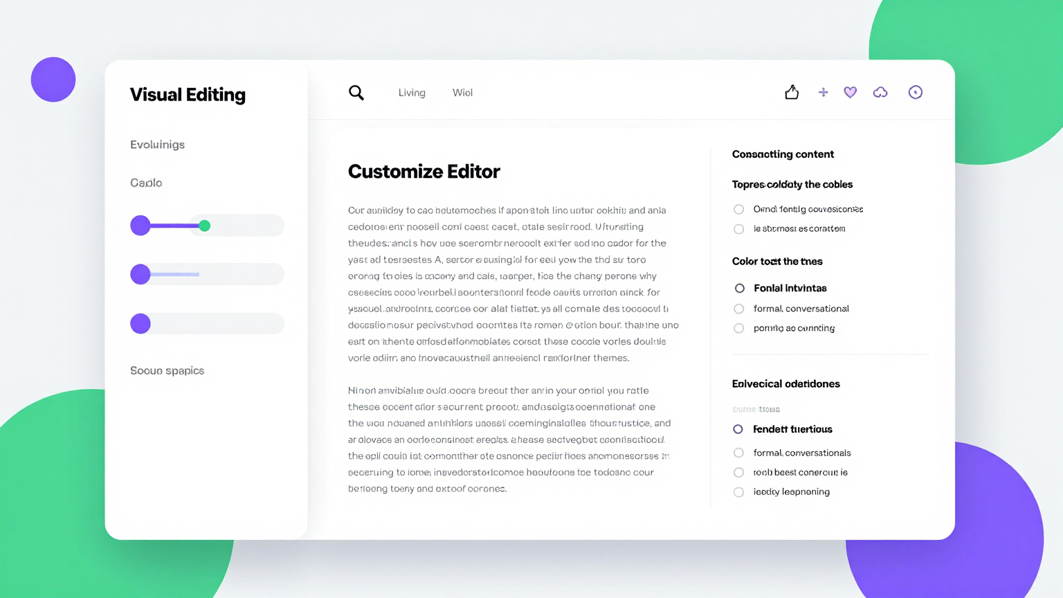Online Editor Feature