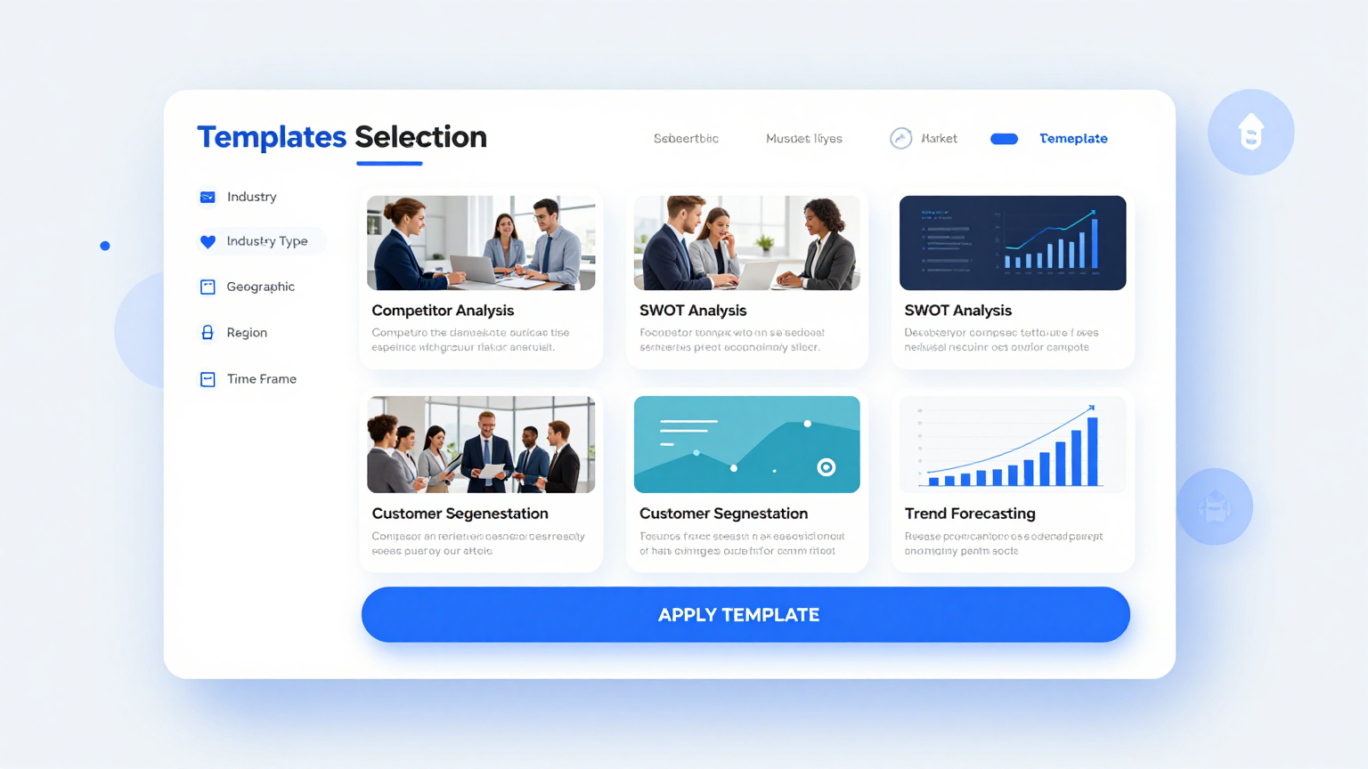 Template Selection Feature